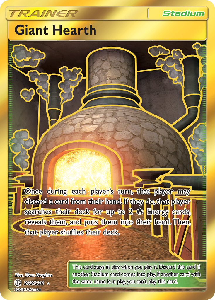Giant Hearth (263/236) [Sun & Moon: Cosmic Eclipse] | Good Games Adelaide SA