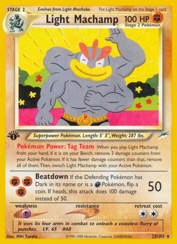 Light Machamp 025/105 (Neo Destiny)  - 1st Edition | Good Games Adelaide SA