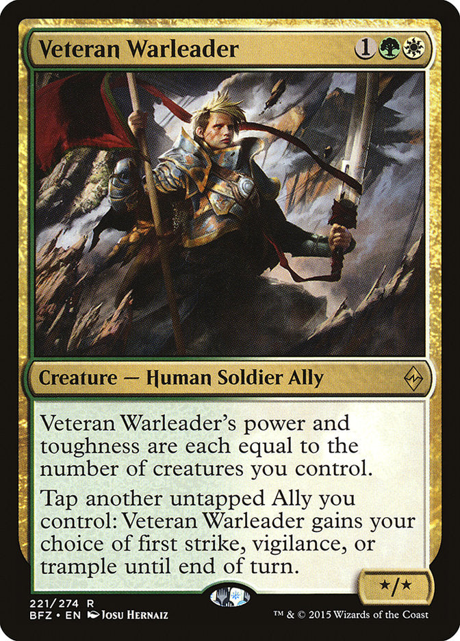 Veteran Warleader 221 (Battle for Zendikar)  | Good Games Adelaide SA