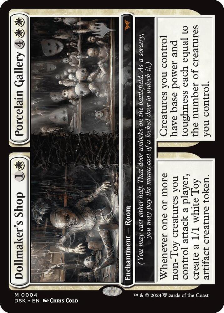 Dollmakers Shop Porcelain Gallery 4 (Promo Pack: Duskmourn: House of Horror)  - Foil | Good Games Adelaide SA