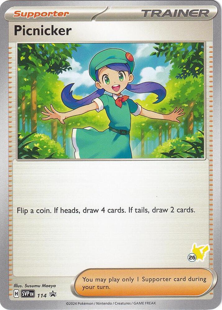 Picnicker Pikachu 26 114 (Battle Academy 2024)  | Good Games Adelaide SA