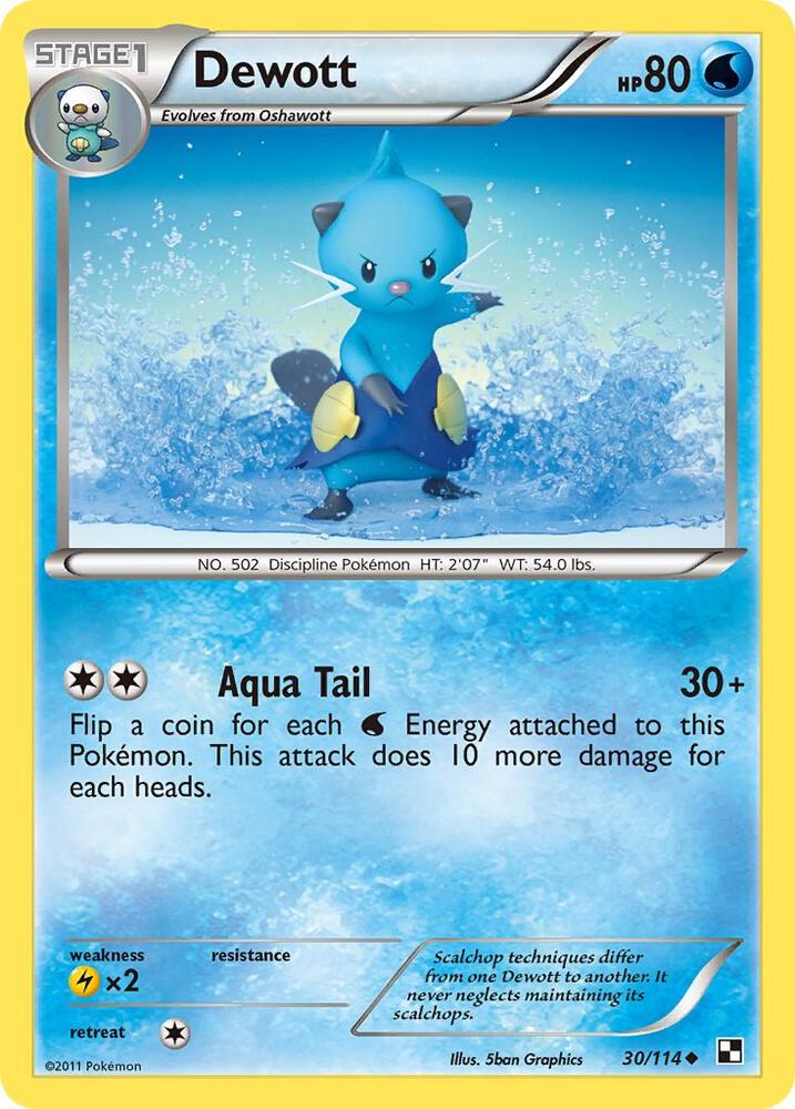 Dewott 30/114 (Black and White)  | Good Games Adelaide SA
