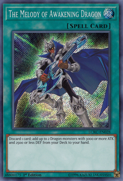 The Melody of Awakening Dragon [LCKC-EN028] Secret Rare | Good Games Adelaide SA