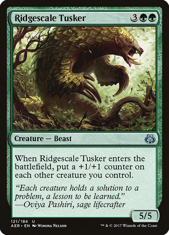 Ridgescale Tusker 121 (Aether Revolt)  - Foil | Good Games Adelaide SA