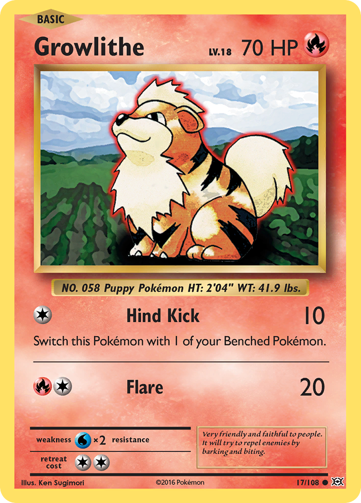 Growlithe (17/108) [XY: Evolutions] | Good Games Adelaide SA
