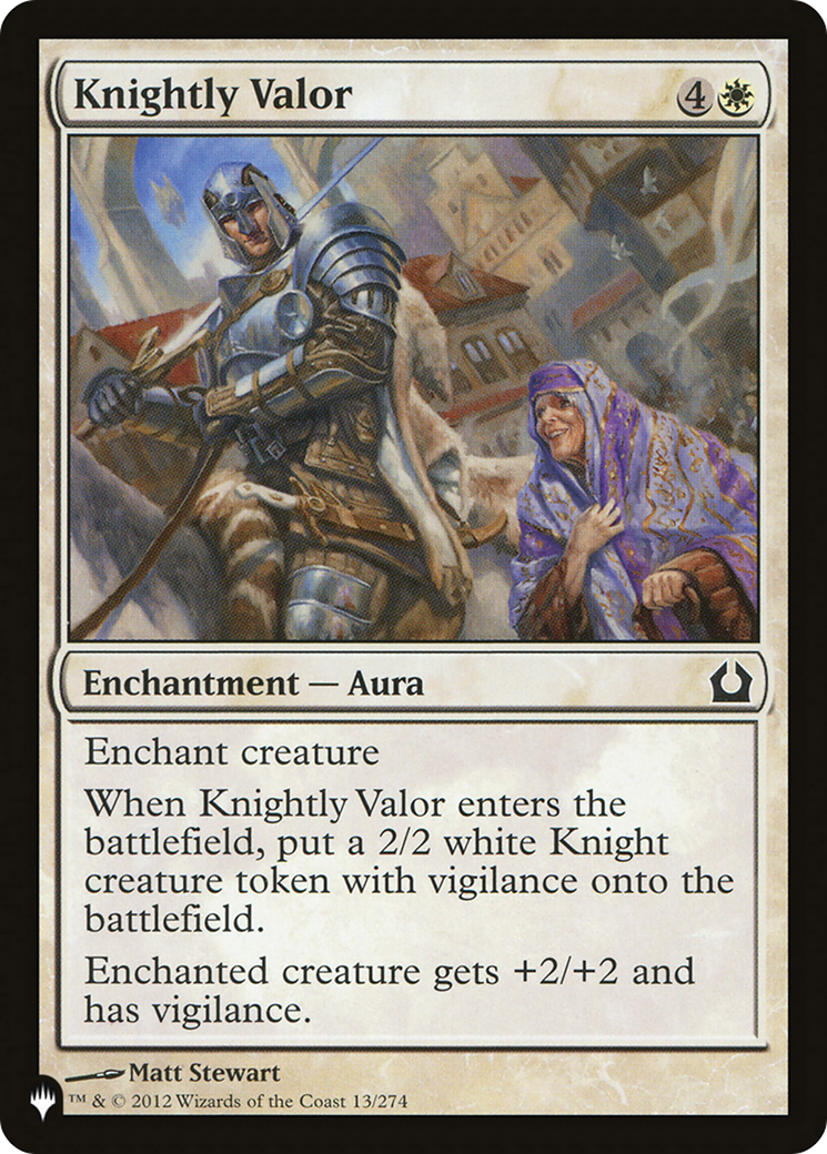 Knightly Valor [The List Reprints] | Good Games Adelaide SA