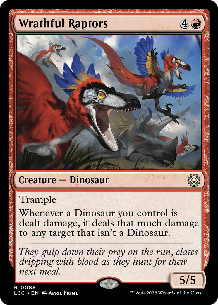 Wrathful Raptors [The Lost Caverns of Ixalan Commander] | Good Games Adelaide SA