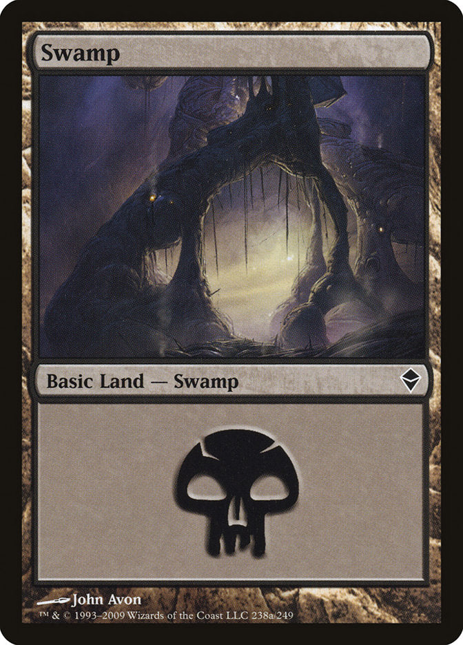 Swamp (238a) [Zendikar] | Good Games Adelaide SA