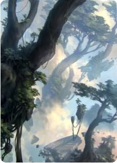 Forest Art Card 19 81 19 (Art Series: Zendikar Rising)  | Good Games Adelaide SA