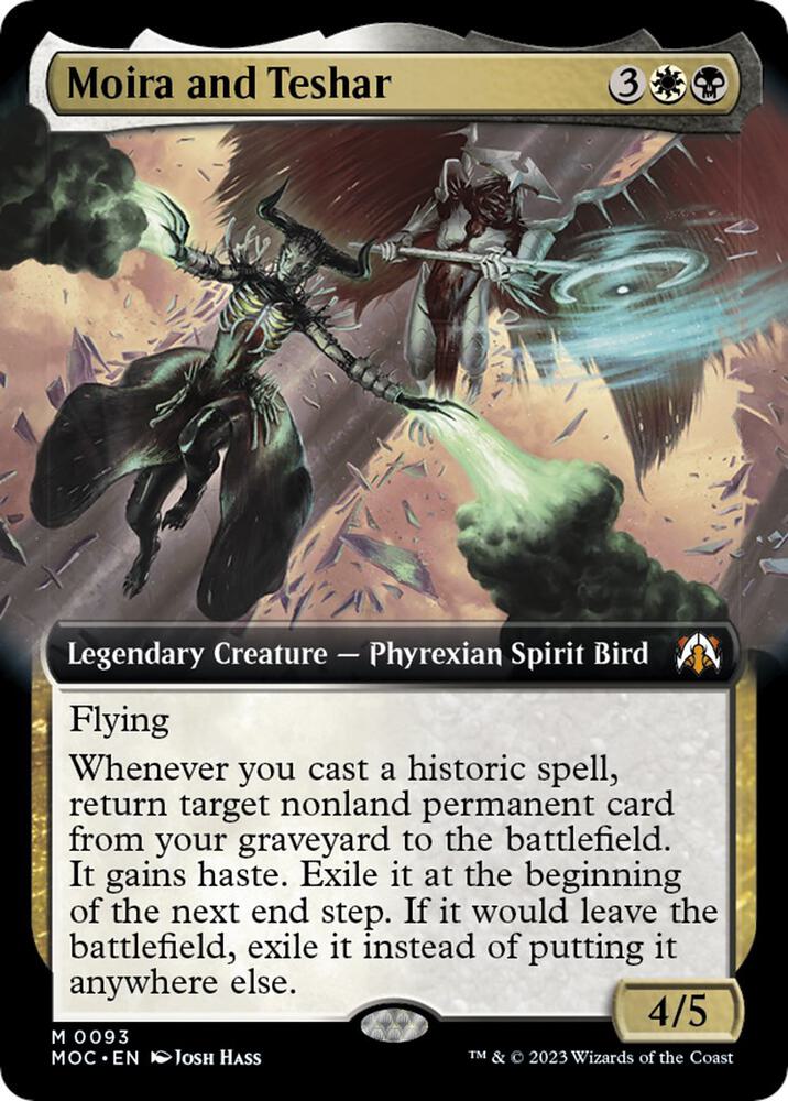 Moira and Teshar 93 (Commander: March of the Machine)  - Extended Art | Good Games Adelaide SA