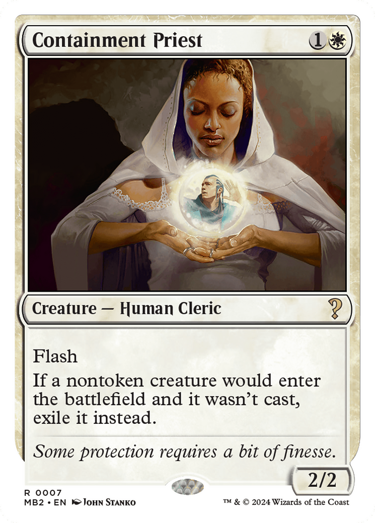 Containment Priest (White Border) [Mystery Booster 2] | Good Games Adelaide SA