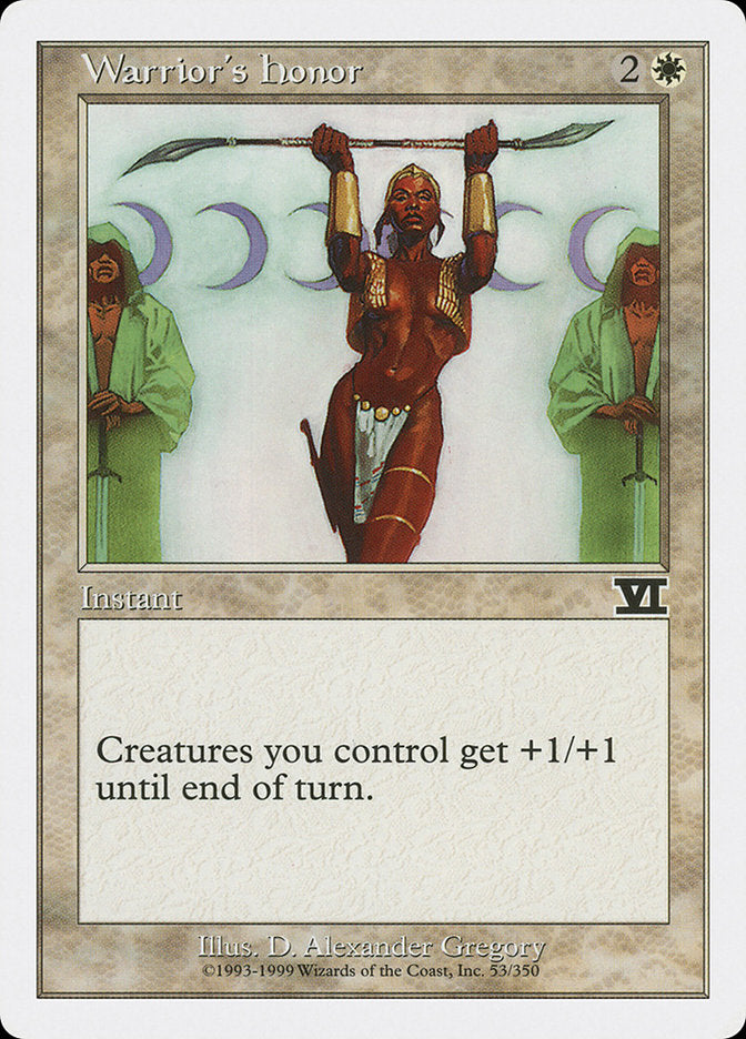 Warrior's Honor [Classic Sixth Edition] | Good Games Adelaide SA