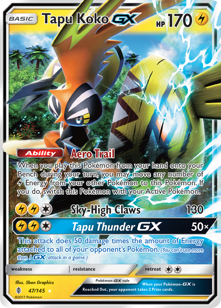 Tapu Koko GX (47/145) [Sun & Moon: Guardians Rising] | Good Games Adelaide SA