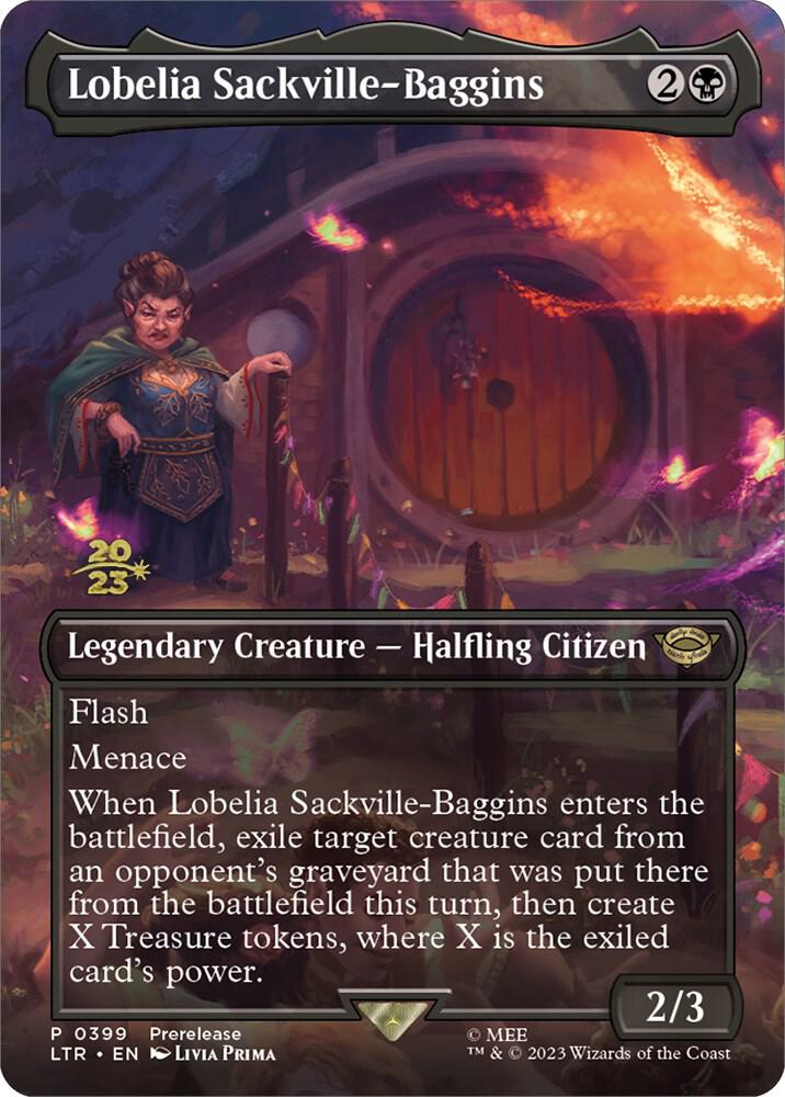 Lobelia Sackville Baggins 0399 399 (Prerelease Cards)  - Foil | Good Games Adelaide SA