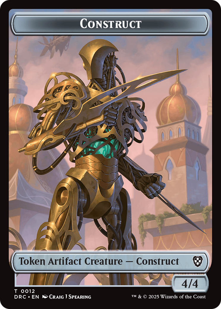 Construct // Golem (0013) Double-Sided Token [Aetherdrift Tokens] | Good Games Adelaide SA
