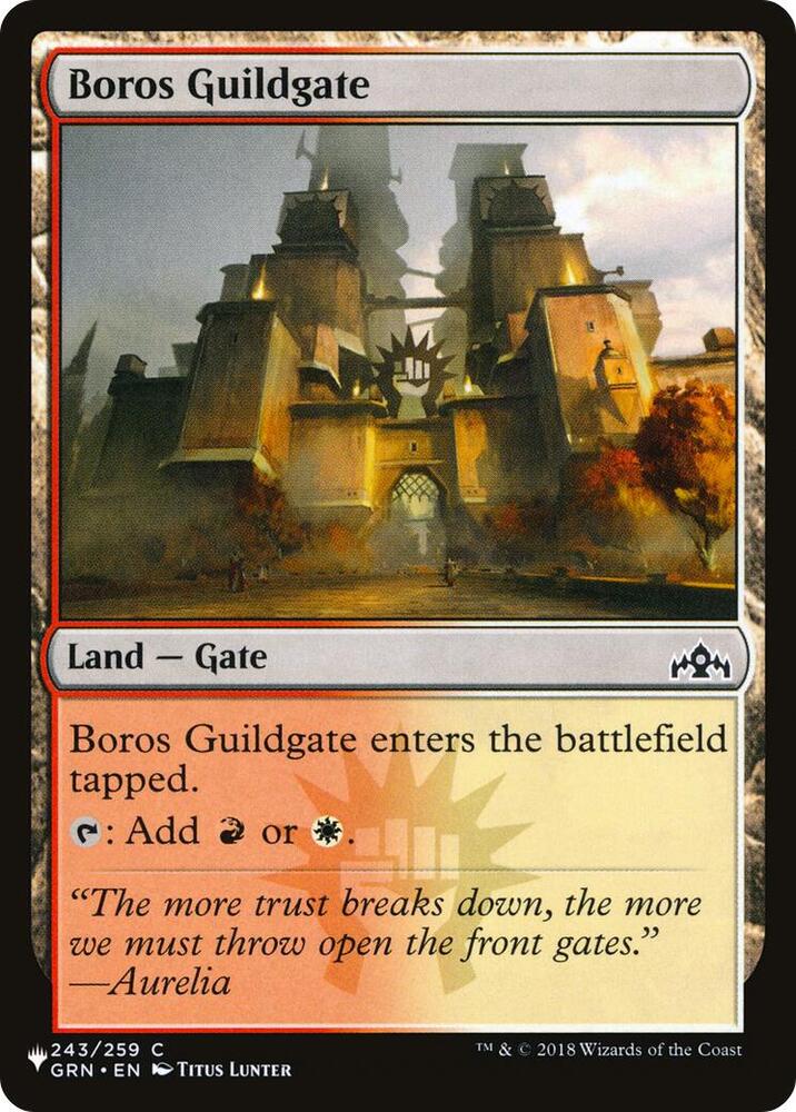 Boros Guildgate 243/259 (The List Reprints)  | Good Games Adelaide SA