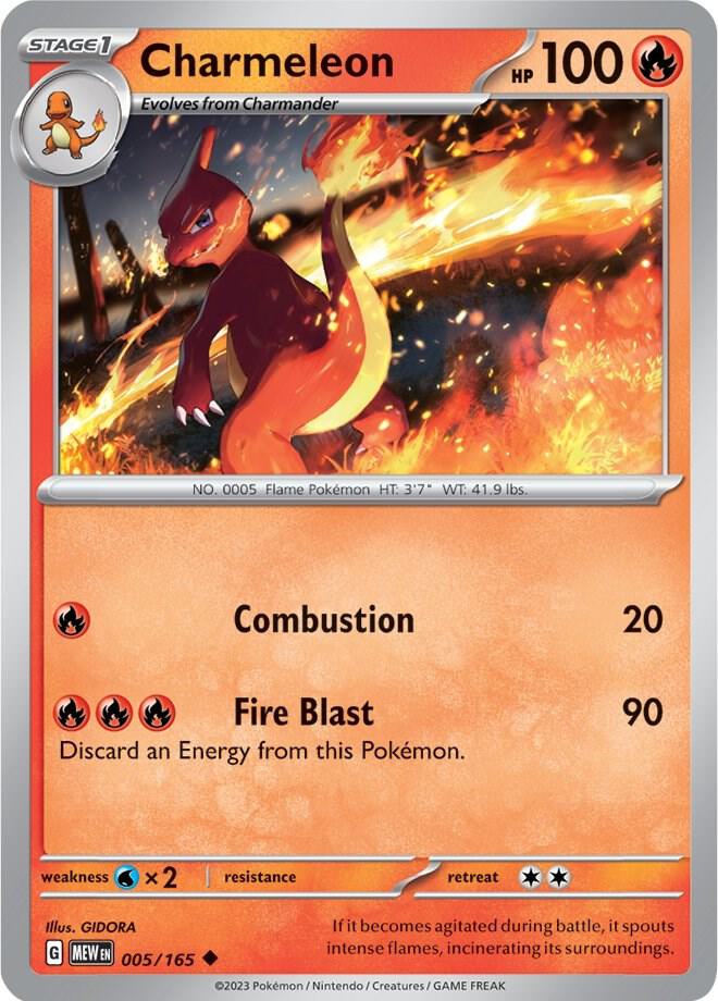 Charmeleon 005/165 (SV: Scarlet & Violet 151)  | Good Games Adelaide SA