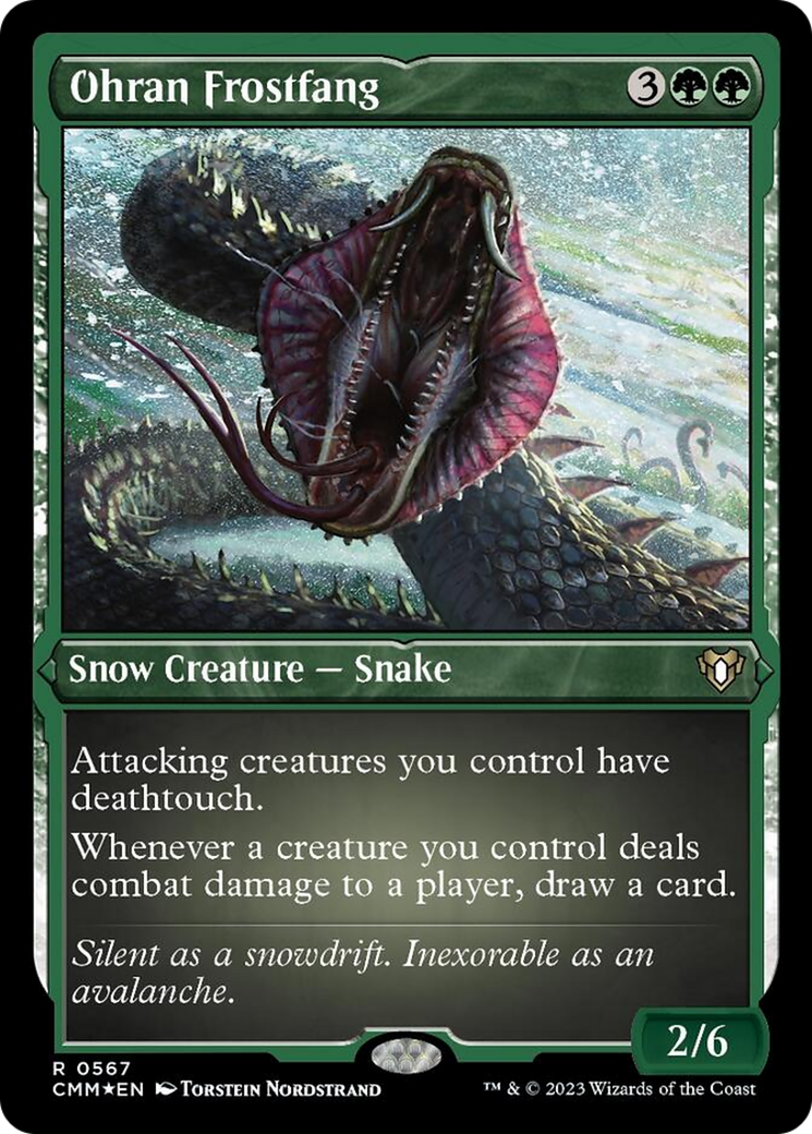 Ohran Frostfang (Foil Etched) [Commander Masters] | Good Games Adelaide SA