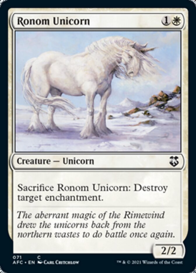 Ronom Unicorn [Dungeons & Dragons: Adventures in the Forgotten Realms Commander] | Good Games Adelaide SA