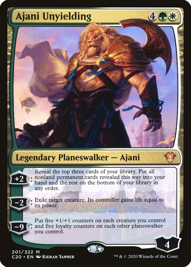 Ajani Unyielding [Commander 2020] | Good Games Adelaide SA