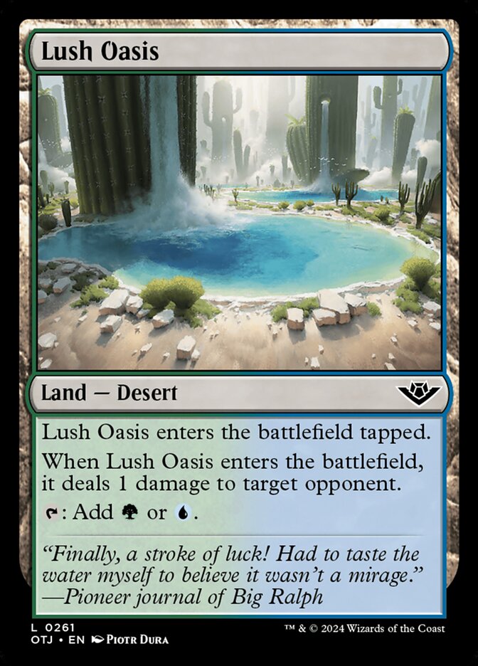 Lush Oasis 261 (Outlaws of Thunder Junction)  | Good Games Adelaide SA