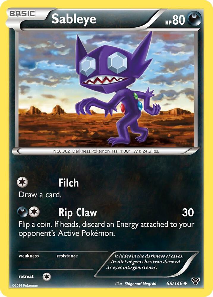 Sableye 68/146 (XY Base Set)  | Good Games Adelaide SA
