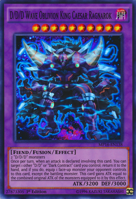 D/D/D Wave Oblivion King Caesar Ragnarok [MP16-EN138] Super Rare | Good Games Adelaide SA