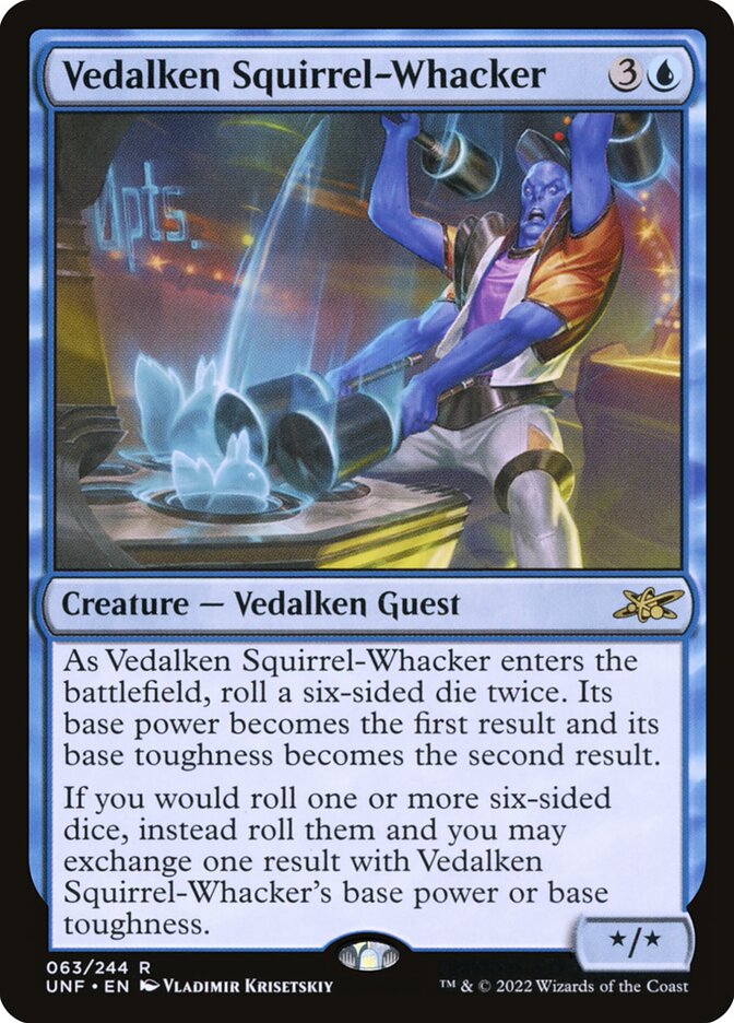 Vedalken Squirrel-Whacker 63 (Unfinity)  - Foil | Good Games Adelaide SA