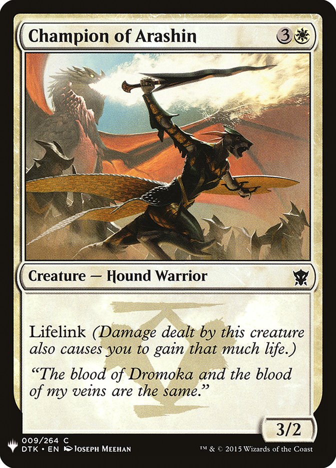 Champion of Arashin [Mystery Booster] | Good Games Adelaide SA