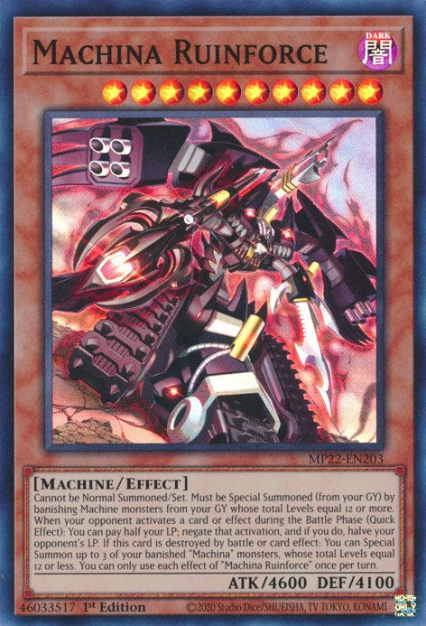 Machina Ruinforce [MP22-EN203] Super Rare | Good Games Adelaide SA