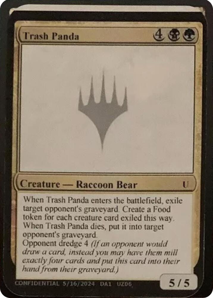 Trash Panda  (Un-Known Event Playtest Cards)  | Good Games Adelaide SA