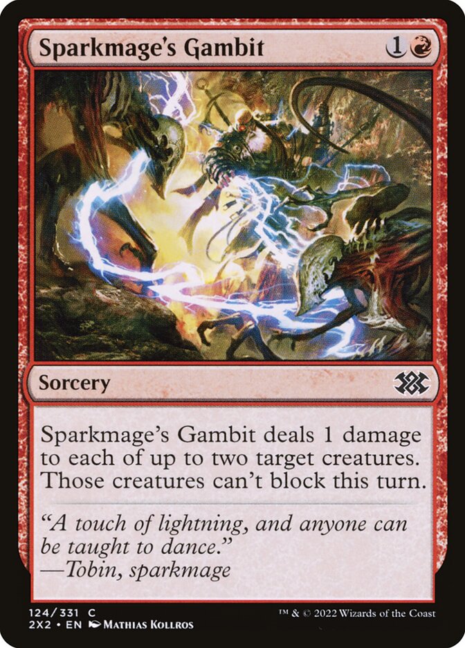 Sparkmage's Gambit 124 (Double Masters 2022)  - Foil | Good Games Adelaide SA