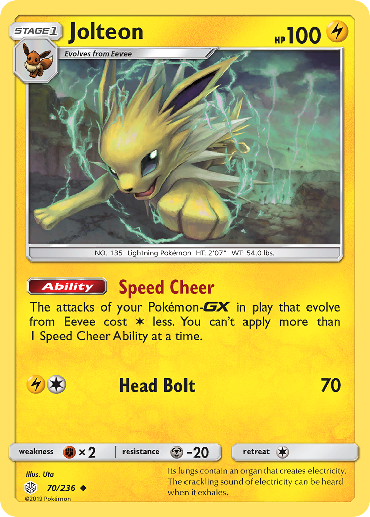 Jolteon (70/236) [Sun & Moon: Cosmic Eclipse] | Good Games Adelaide SA
