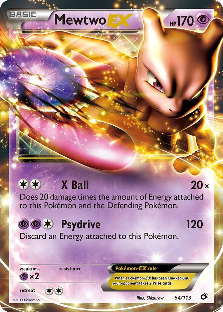 Mewtwo EX 54/113 (Legendary Treasures)  - Holofoil | Good Games Adelaide SA