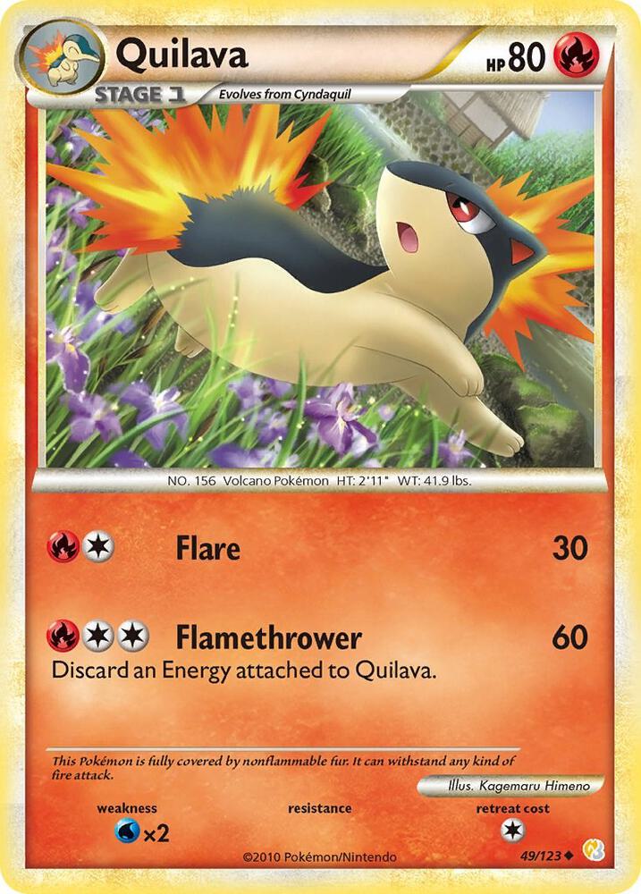 Quilava 49/123 (HeartGold SoulSilver)  | Good Games Adelaide SA