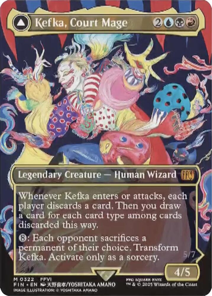 Kefka, Court Mage // Kefka, Ruler of Ruin 322 (FINAL FANTASY)  - Borderless | Good Games Adelaide SA