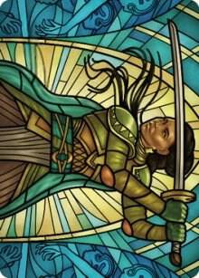 Shanna Purifying Blade Art Card 77 81 77 (Art Series: Dominaria United)  | Good Games Adelaide SA