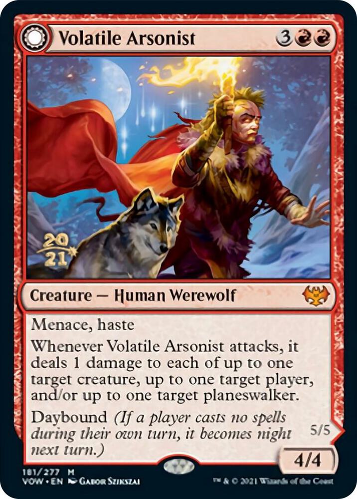 Volatile Arsonist 181 (Prerelease Cards)  - Foil | Good Games Adelaide SA