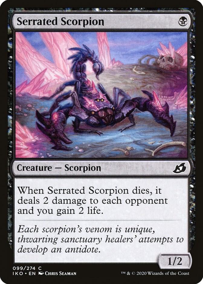 Serrated Scorpion 99 (Ikoria: Lair of Behemoths)  - Foil | Good Games Adelaide SA