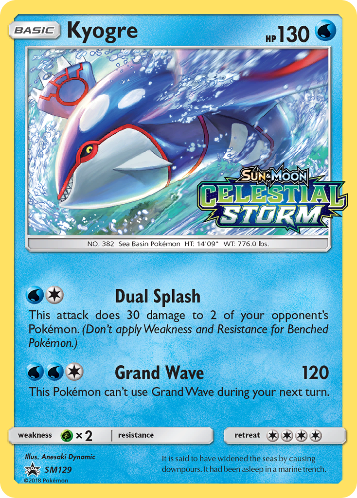 Kyogre (SM129) [Sun & Moon: Black Star Promos] | Good Games Adelaide SA