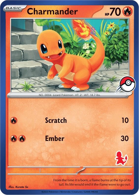 Charmander Blue Border  (My First Battle)  | Good Games Adelaide SA