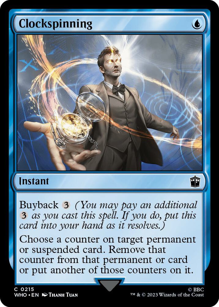 Clockspinning 215 (Universes Beyond: Doctor Who)  - Foil | Good Games Adelaide SA