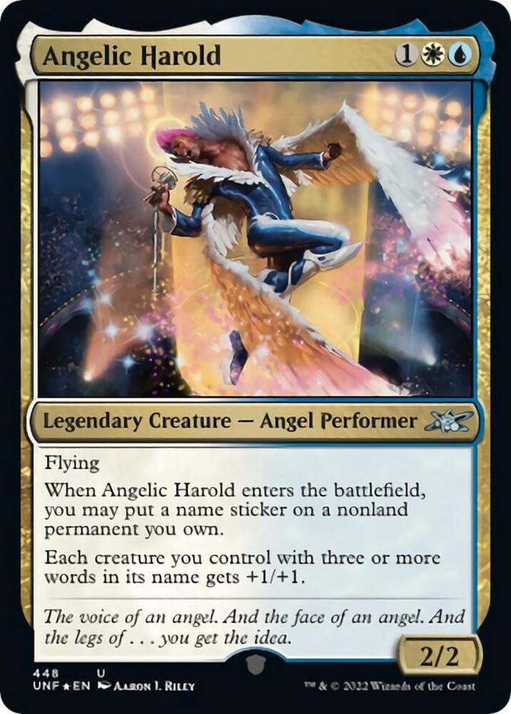 Angelic Harold Galaxy Foil 448 (Unfinity)  - Foil | Good Games Adelaide SA
