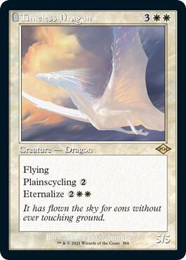 Timeless Dragon Retro Frame Foil Etched 388 (Modern Horizons 2)  - Foil | Good Games Adelaide SA