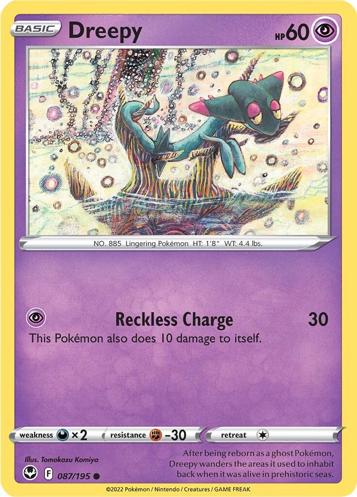 Dreepy (087/195) [Sword & Shield: Silver Tempest] | Good Games Adelaide SA