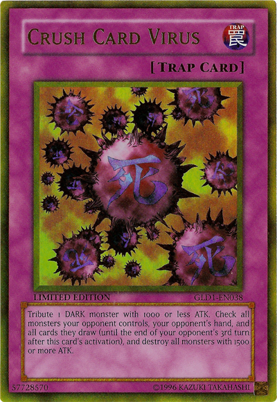 Crush Card Virus [GLD1-EN038] Gold Rare | Good Games Adelaide SA
