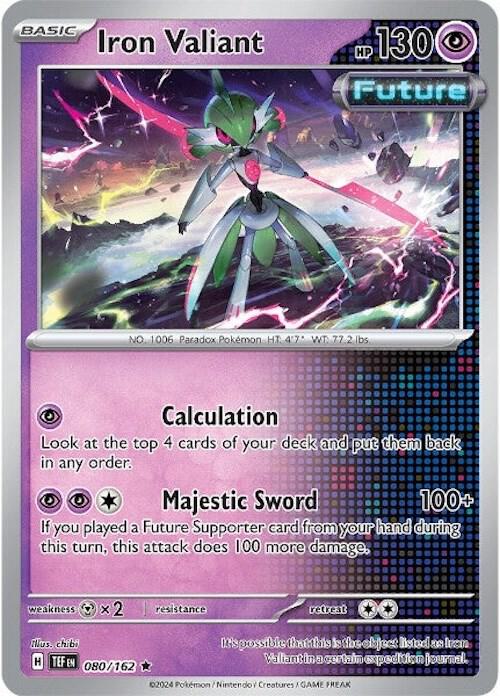 Iron Valiant 080/162 (SV05: Temporal Forces)  - Reverse Holofoil | Good Games Adelaide SA