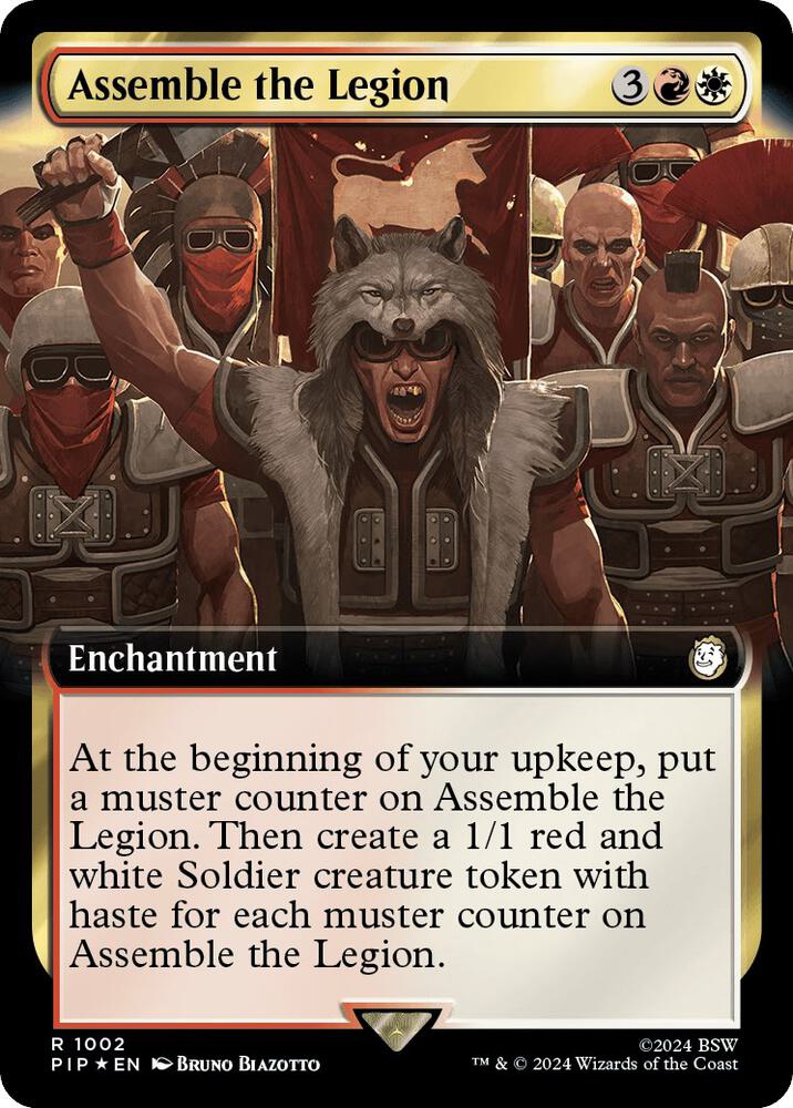 Assemble the Legion Extended Art Surge Foil 1002 (Universes Beyond: Fallout)  - Foil | Good Games Adelaide SA
