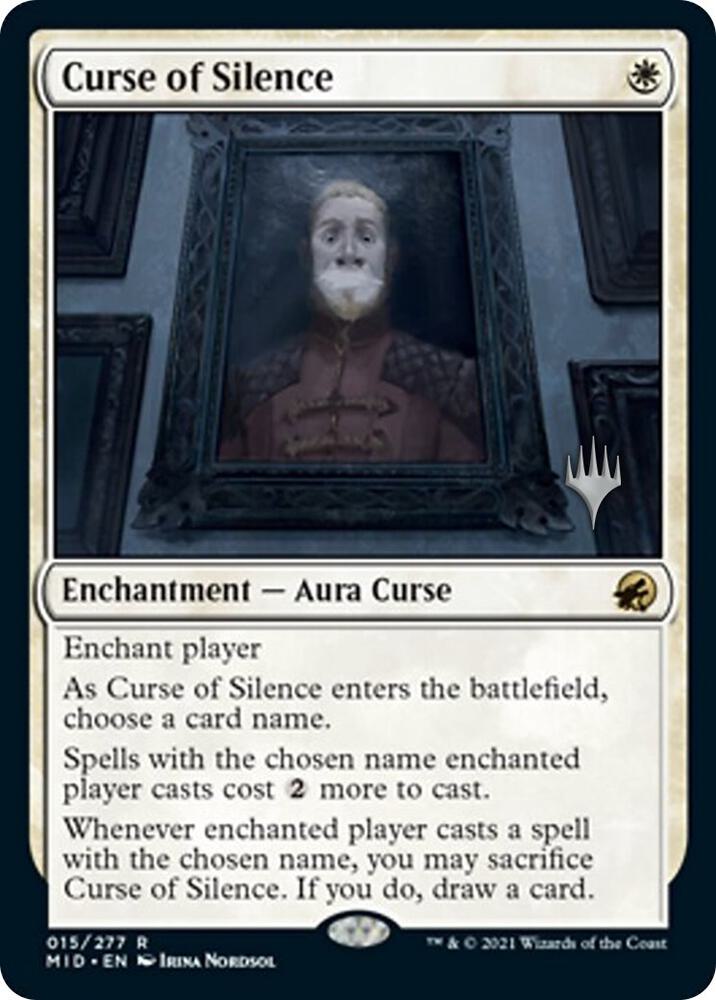 Curse of Silence 15p/171 (Promo Pack: Innistrad: Midnight Hunt)  - Foil | Good Games Adelaide SA