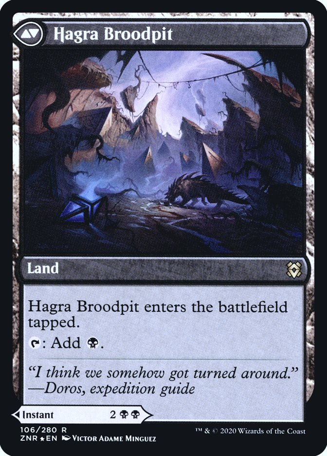 Hagra Mauling // Hagra Broodpit  [Zendikar Rising Prerelease Promos] | Good Games Adelaide SA